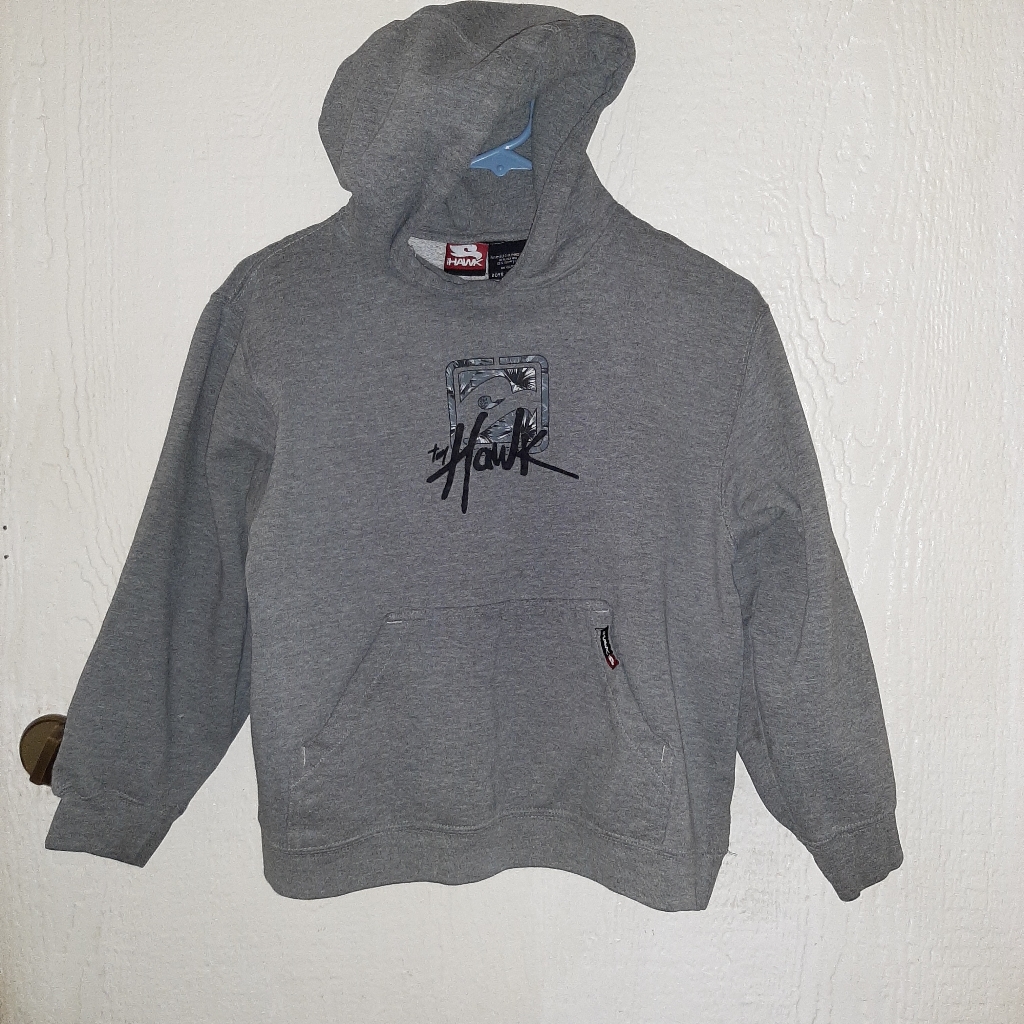Tony Hawk Gray Gray Youth Hoodie 20 Pit 20 Lengt Tony Hawk Gray Gray Youth Hoodie 20 Pit 20 Lengt